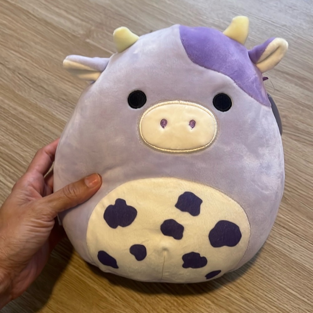 Squishmallow Bubba The Purple Cow 8in NWT